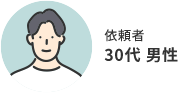 依頼者 30代 男性