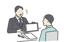 交渉開始のイラスト